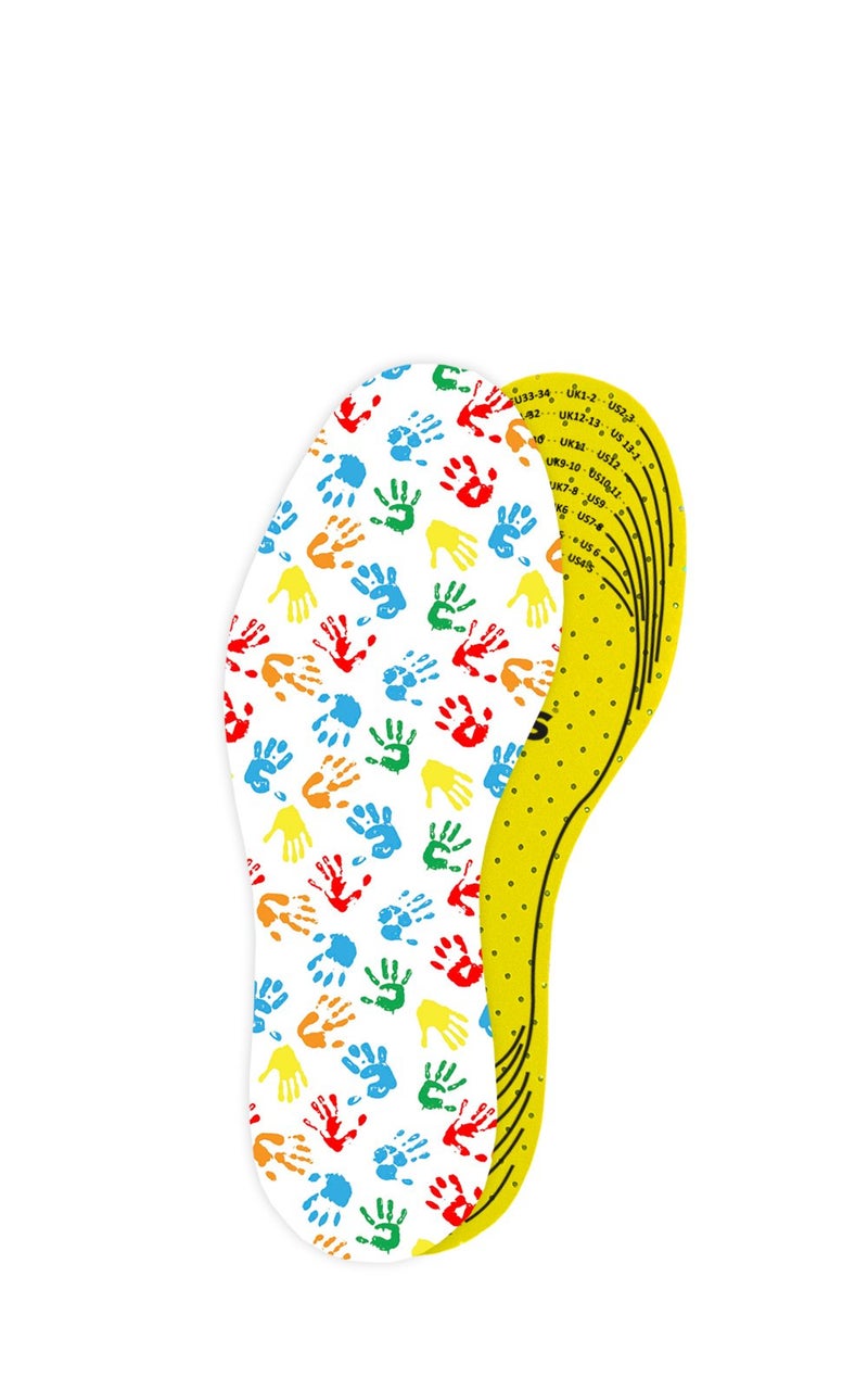 Kaps Arieto Cut to Fit Quality Shoe Insoles for Kids, Breathable Prevent Blisters Calluses and Smell Fresh - Image 1